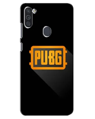 Чехол для Samsung Galaxy M11 с картинкой «PUBG — рамка лого»