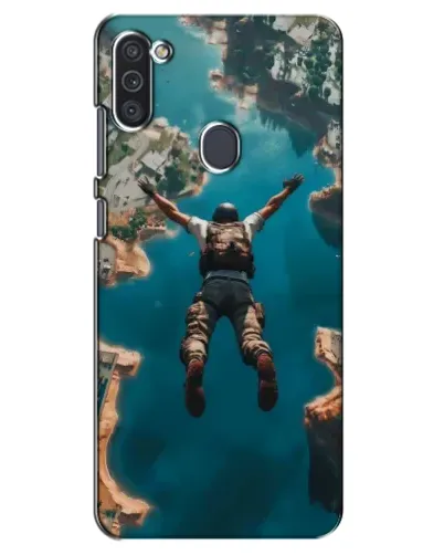 Чехол для Samsung Galaxy M11 с картинкой «PUBG — свободное падение»