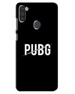 Чехол для Samsung Galaxy M11 с картинкой «PUBG — белый логотип» Чехол для Samsung Galaxy M11 с картинкой «PUBG — белый логотип»