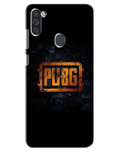 Чехол для Samsung Galaxy M11 с картинкой «PUBG — золотой логотип»