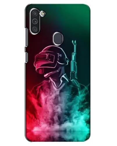 Чехол для Samsung Galaxy M11 с картинкой «PUBG — огненный воин»