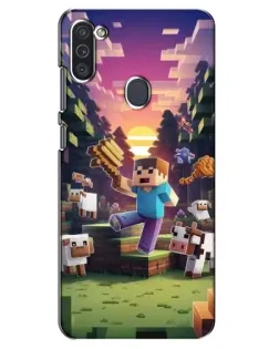 Чохол для Samsung Galaxy M11 з картинкою «Стів на фермі» Чохол для Samsung Galaxy M11 з картинкою «Стів на фермі»