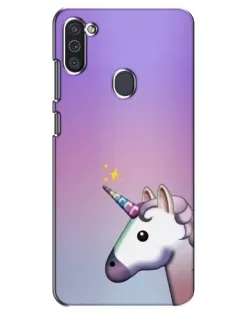 Чехол для Samsung Galaxy M11 с картинкой «Единорог градиент»