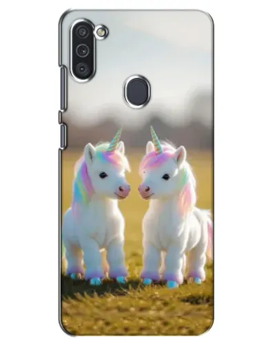 Чехол для Samsung Galaxy M11 с картинкой «Пара единорогов» Чехол для Samsung Galaxy M11 с картинкой «Пара единорогов»