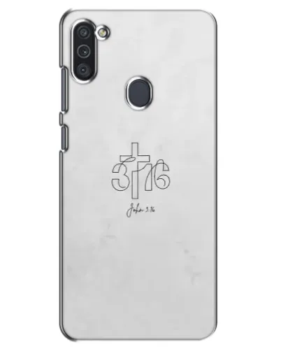 Чехол для Samsung Galaxy M11 с картинкой «Иоанна 3:16 Крест» Чехол для Samsung Galaxy M11 с картинкой «Иоанна 3:16 Крест»
