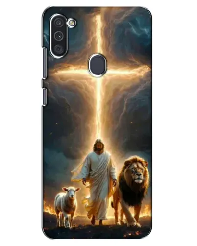 Чехол для Samsung Galaxy M11 с картинкой «Лев Иуды и Свет» Чехол для Samsung Galaxy M11 с картинкой «Лев Иуды и Свет»