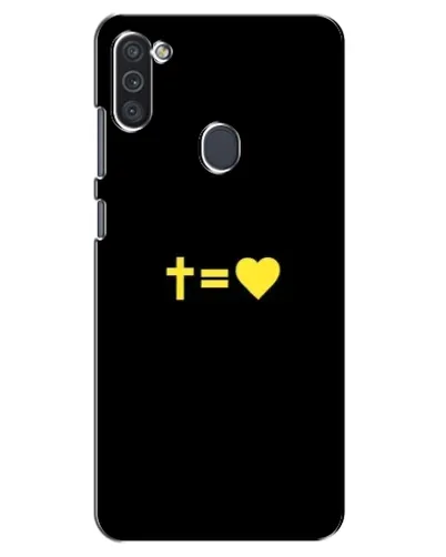 Чехол для Samsung Galaxy M11 с картинкой «Сердце и Крест» Чехол для Samsung Galaxy M11 с картинкой «Сердце и Крест»