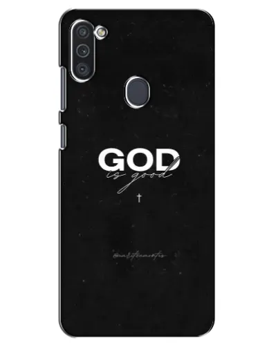 Чехол для Samsung Galaxy M11 с картинкой «GOD — Бог над всем» Чехол для Samsung Galaxy M11 с картинкой «GOD — Бог над всем»