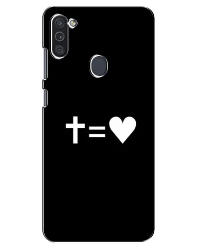 Чехол для Samsung Galaxy M11 с картинкой «Крест и Сердце» Чехол для Samsung Galaxy M11 с картинкой «Крест и Сердце»