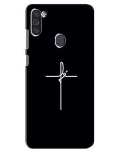 Чехол для Samsung Galaxy M11 с картинкой «Тонкий крест» Чехол для Samsung Galaxy M11 с картинкой «Тонкий крест»