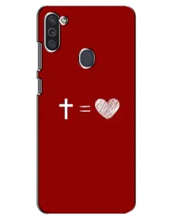 Чехол для Samsung Galaxy M11 с картинкой «Уравнение любви» Чехол для Samsung Galaxy M11 с картинкой «Уравнение любви»