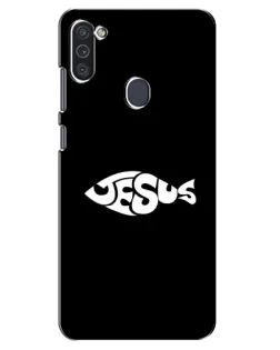 Чехол для Samsung Galaxy M11 с картинкой «Рыба Jesus» Чехол для Samsung Galaxy M11 с картинкой «Рыба Jesus»