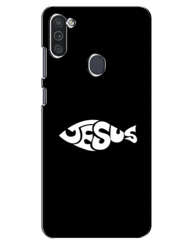 Чехол для Samsung Galaxy M11 с картинкой «Рыба Jesus» Чехол для Samsung Galaxy M11 с картинкой «Рыба Jesus»