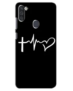 Чехол для Samsung Galaxy M11 с картинкой «Пульс веры» Чехол для Samsung Galaxy M11 с картинкой «Пульс веры»