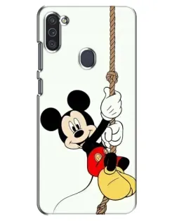 Чехол для Samsung Galaxy M11 с картинкой «Mickey на канате»