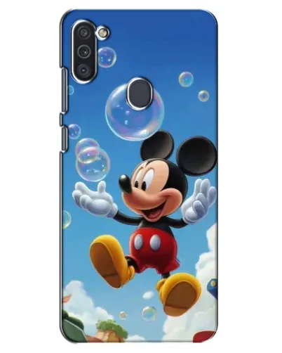 Чехол для Samsung Galaxy M11 с картинкой «Mickey и мыльные пузыри»