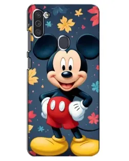 Чехол для Samsung Galaxy M11 с картинкой «Осенний Mickey Mouse»