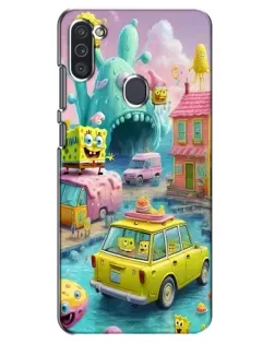Чехол для Samsung Galaxy M11 с картинкой «Монстр-трак приключения»
