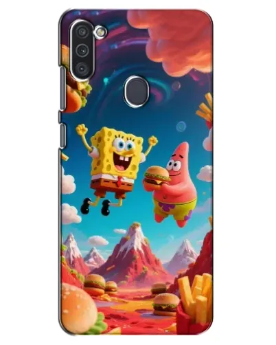 Чехол для Samsung Galaxy M11 с картинкой «Космический фастфуд» Чехол для Samsung Galaxy M11 с картинкой «Космический фастфуд»