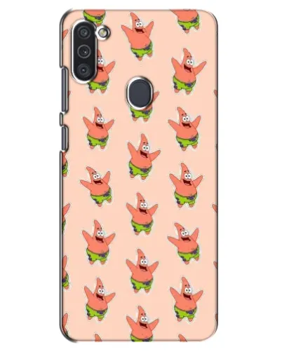 Чехол для Samsung Galaxy M11 с картинкой «Патрик Стар паттерн» Чехол для Samsung Galaxy M11 с картинкой «Патрик Стар паттерн»