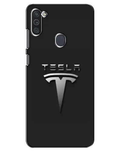 Чехол для Samsung Galaxy M11 с картинкой «Стальной логотип Tesla» Чехол для Samsung Galaxy M11 с картинкой «Стальной логотип Tesla»