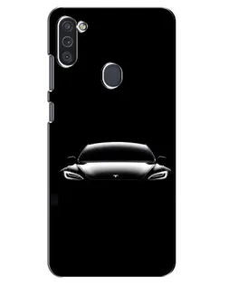 Чохол для Samsung Galaxy M11 з картинкою «Фари Tesla Night» Чохол для Samsung Galaxy M11 з картинкою «Фари Tesla Night»