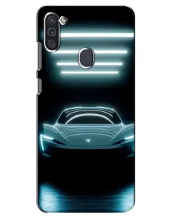 Чохол для Samsung Galaxy M11 з картинкою «Tesla в неоні» Чохол для Samsung Galaxy M11 з картинкою «Tesla в неоні»