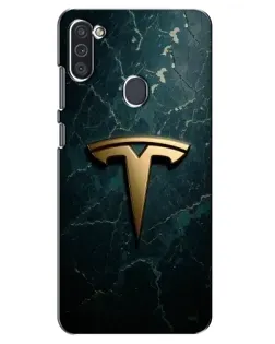 Чохол для Samsung Galaxy M11 з картинкою «Мармурова Tesla Gold» Чохол для Samsung Galaxy M11 з картинкою «Мармурова Tesla Gold»