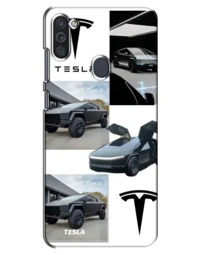 Чехол для Samsung Galaxy M11 с картинкой «Коллаж Cybertruck Tesla» Чехол для Samsung Galaxy M11 с картинкой «Коллаж Cybertruck Tesla»