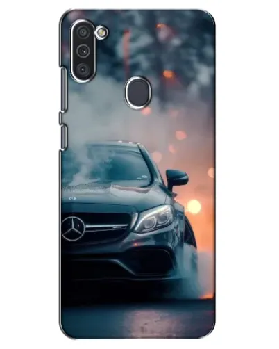 Чехол для Samsung Galaxy M11 с картинкой «Mercedes — ночной город» Чехол для Samsung Galaxy M11 с картинкой «Mercedes — ночной город»
