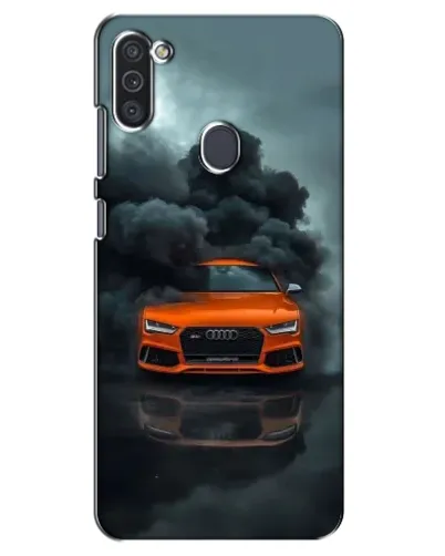 Чехол для Samsung Galaxy M11 с картинкой «Audi в облаках дыма» Чехол для Samsung Galaxy M11 с картинкой «Audi в облаках дыма»