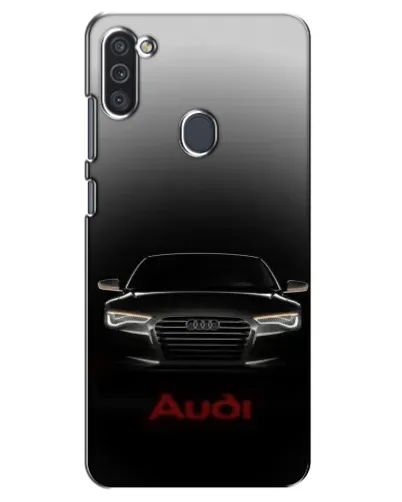 Чехол для Samsung Galaxy M11 с картинкой «Audi — градиентный контур» Чехол для Samsung Galaxy M11 с картинкой «Audi — градиентный контур»