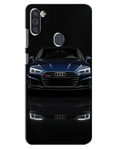 Чехол для Samsung Galaxy M11 с картинкой «Audi — ночное отражение» Чехол для Samsung Galaxy M11 с картинкой «Audi — ночное отражение»