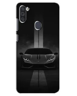 Чехол для Samsung Galaxy M11 с картинкой «Lamborghini симметрия дорог» Чехол для Samsung Galaxy M11 с картинкой «Lamborghini симметрия дорог»