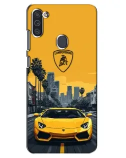 Чехол для Samsung Galaxy M11 с картинкой «Желтый Lamborghini город» Чехол для Samsung Galaxy M11 с картинкой «Желтый Lamborghini город»