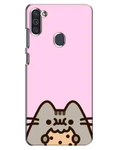 Чехол для Samsung Galaxy M11 с картинкой «Pusheen и печенье»