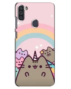 Чехол для Samsung Galaxy M11 с картинкой «Единорог Pusheen»