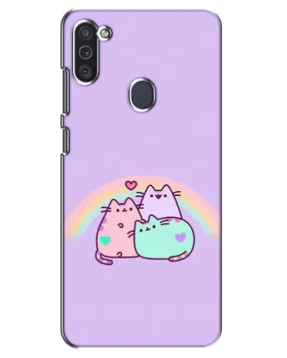 Чехол для Samsung Galaxy M11 с картинкой «Радужные Пушины»