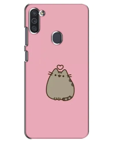 Чехол для Samsung Galaxy M11 с картинкой «Pusheen сердце»