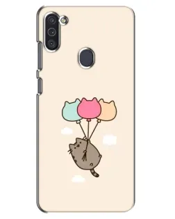Чехол для Samsung Galaxy M11 с картинкой «Пушин на шариках»