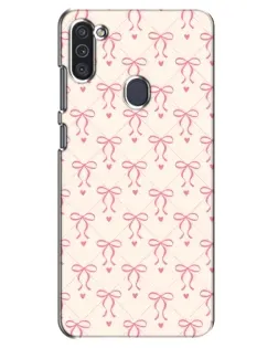Чохол для Samsung Galaxy M11 з картинкою «Рожеві бантики Coquette» Чохол для Samsung Galaxy M11 з картинкою «Рожеві бантики Coquette»