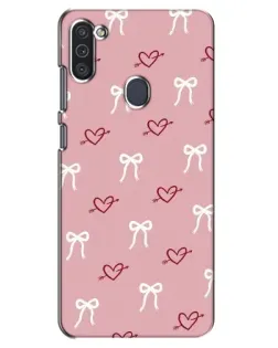 Чохол для Samsung Galaxy M11 з картинкою «Серця та банти» Чохол для Samsung Galaxy M11 з картинкою «Серця та банти»