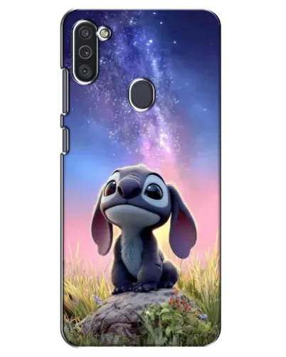 Чехол для Samsung Galaxy M11 с картинкой «Стич на рассвете»