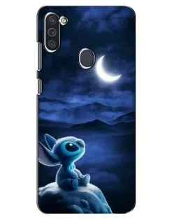 Чехол для Samsung Galaxy M11 с картинкой «Лунная ночь Стича» Чехол для Samsung Galaxy M11 с картинкой «Лунная ночь Стича»