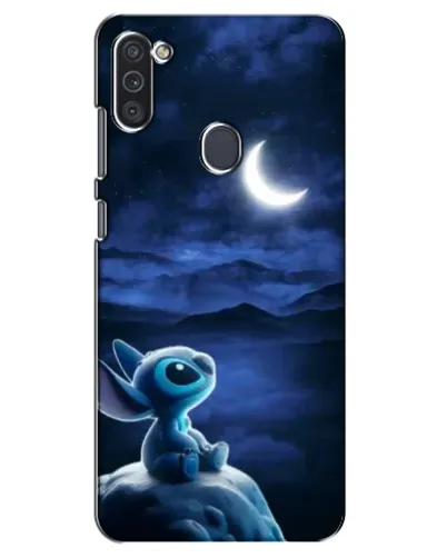 Чехол для Samsung Galaxy M11 с картинкой «Лунная ночь Стича»