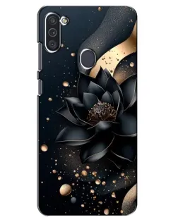 Чехол для Samsung Galaxy M11 с картинкой «Черный лотос»
