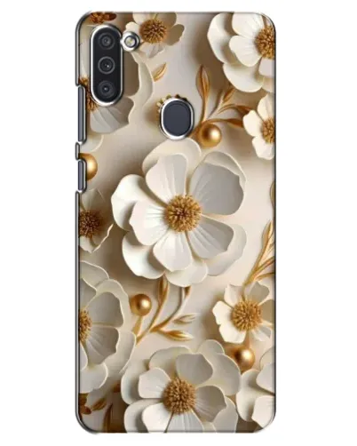 Чехол для Samsung Galaxy M11 с картинкой «Белие бумажние  цвети»