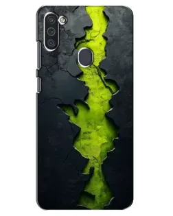 Чохол для Samsung Galaxy M11 з картинкою «Салатовий розлом скелі»