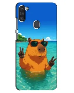Чехол для Samsung Galaxy M11 с картинкой «Морская капибара» Чехол для Samsung Galaxy M11 с картинкой «Морская капибара»