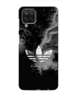 Чехол для Samsung Galaxy M12 с картинкой «Абстрактный дым Adidas»